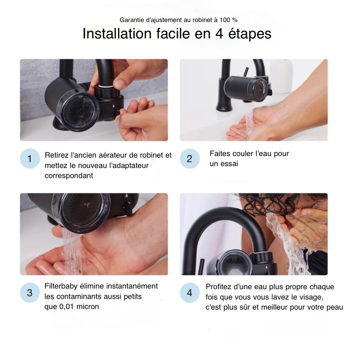 Filtre Robinet AquaPulse - Hydraneo